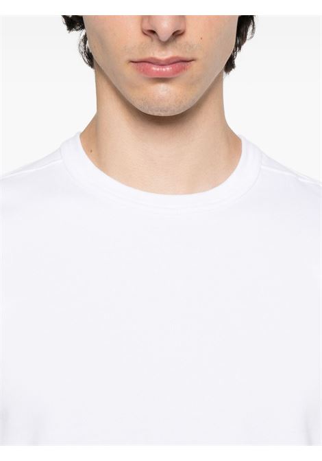 brushed organic cotton fleece sweatshirt man white STONE ISLAND | K2S15 6100028 S0A20V0001